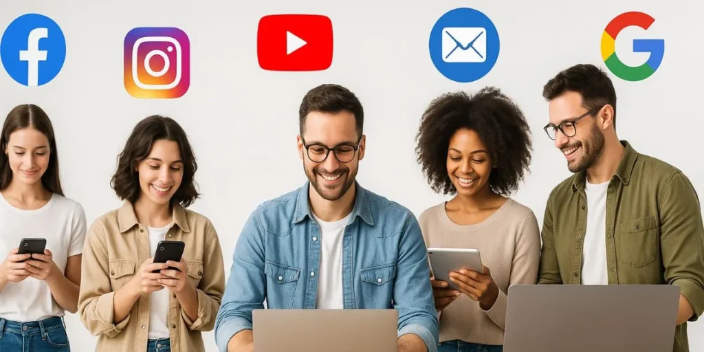 Principais canais do marketing digital